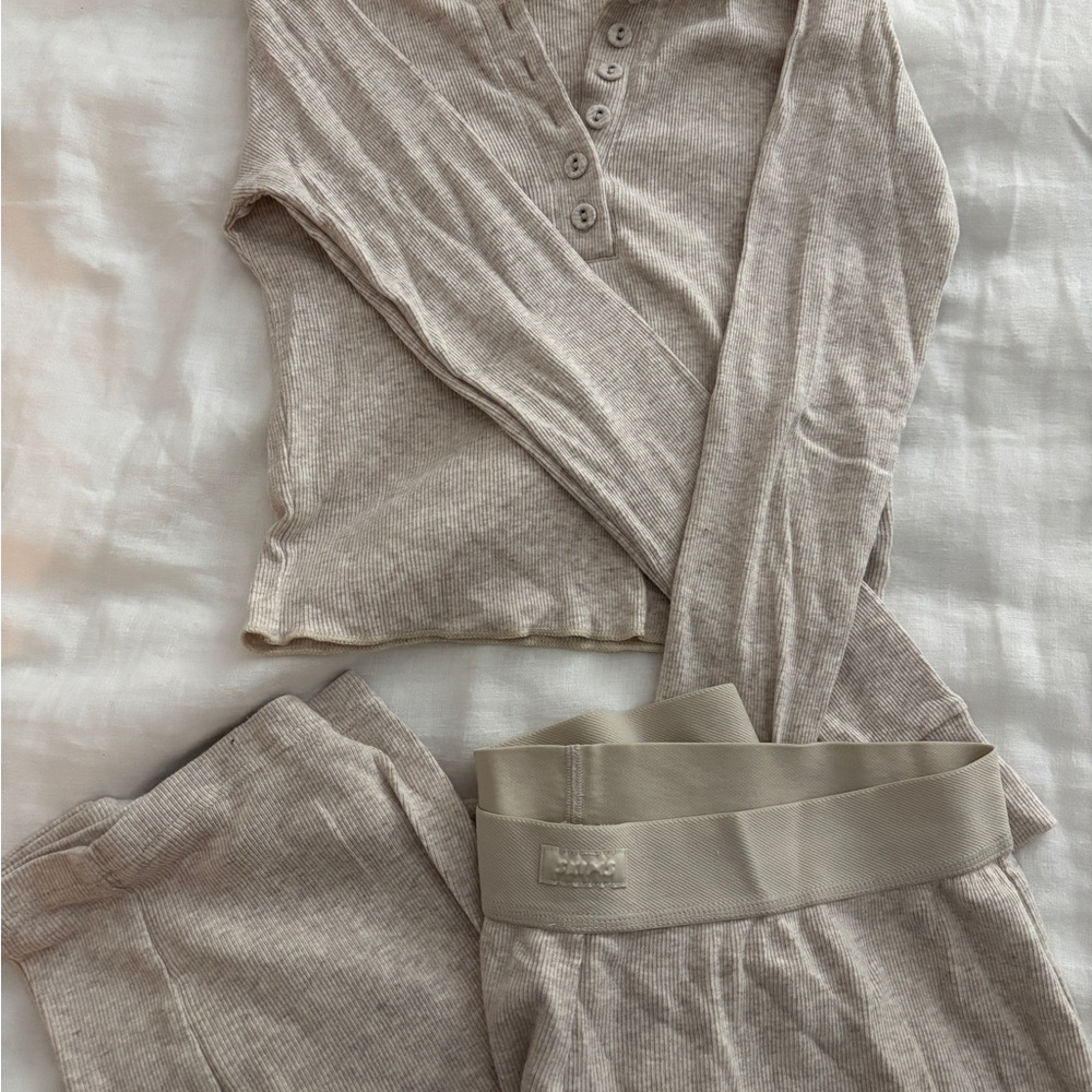 SKIMS Rib Cotton Blend Lounge Set